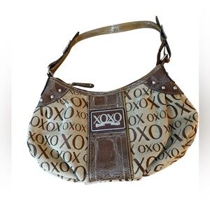 XOXO Brown Leather Vintage Y2K Logo Handbag